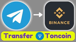 How to send TON from a Telegram wallet to Binance New Update [upl. by Harman]