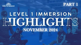 Vibravision Level 1 Immersion November 2024 Highlights Part 1 [upl. by Arataj816]