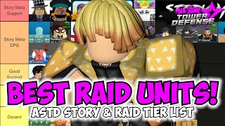 Best Story amp Raid Units in ASTD  Official Tier List [upl. by Mair777]