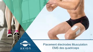 Placement électrodes Musculation EMS des quadriceps [upl. by Eliak460]