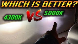 4300k vs 5000k HID KIT BULB COMPARISON [upl. by Ramberg933]