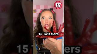 How many TWIZZLERS does it take to hold up a HUMAN BEING ⁉️ shorts youtubeshorts challenge [upl. by Ofelia]