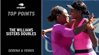 Serena amp Venus Williams Top Doubles Points  US Open [upl. by Onaimad]