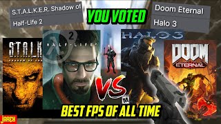 The Community Ranked The Best FPS Game Of All Time [upl. by Eicak]