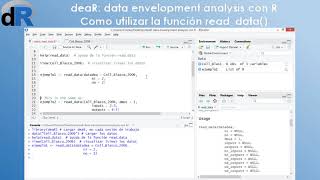 Como utilizar la función readdata de deaR [upl. by Eanar]