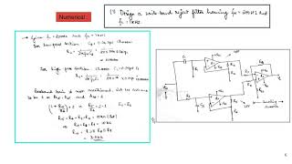 Active Band Stop Filter Circuit Analysis with Frequency response and Numericals [upl. by Oidivo]