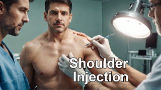 Subacromial injection Real Footage [upl. by Lexi]