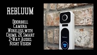 Doorbell Camera Wireless with Chime 2K Smart Video Doorbell Camera with 2 Way Audio Night Vision [upl. by Filippo399]