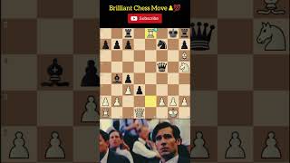 Brilliant Chess Move shorts chess chessmoves chesstactics [upl. by Ecnedurp]