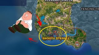 Snooty Steppes Challenge In Fortnite PETER GRIFFIN FROM HOUSEHOLD DUDE [upl. by Srevart]