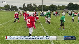 New youth football league in Elmira after Horseheads cancellation [upl. by Engapmahc531]