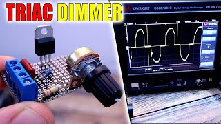 TRIAC AC Dimmer Circuit  How to dim AC Power for Motors and More [upl. by Opiuuk78]