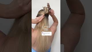 TRY THE CLAW CLIP HACK ✨❤️‍🔥HALF UP HALF DOWN✨❤️‍🔥 SLOWER hair hairstyle hairaccessories [upl. by Celin]