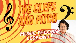 The Clefs and Pitch  Music Theory Lesson 1 [upl. by Suoicserp79]