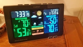 TECH REVIEW  LA CROSSE C83349 Wireless Color Weather Station [upl. by Atiuqrahs]