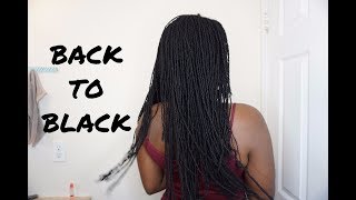 DYEING MY LOCS BLACK [upl. by Babby]