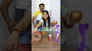 Mr Beast💵 Gola Sky Rocket Ladi Mix Crackers Challenge 😲  shorts crackers2024 diwali2024 viral [upl. by Dawson]