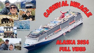 Carnival Miracle 10 Day Full Cruise Video Juneau Skagway Tracy Arm Fjord and Ketchikan [upl. by Alil]