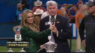 Sugar Bowl trophy presentation ceremony [upl. by Hallie]