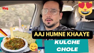 Aaj humne khaaye kulche chole 😻😋  Ankush Khullar Vlogs vlog [upl. by Lugo]