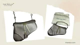 CHRISTIAN DIOR Vintage Mini Satin Saddle Bag  The Relux [upl. by Sayers]