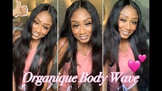 Flat ironing synthetic hair Organique Body Wave 28” [upl. by Lani]