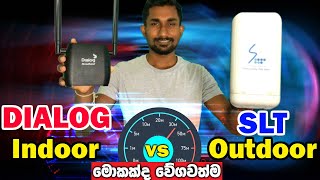 SLT Outdoor vs Dialog ZLT S10 Indoor Normal Router Speed Test Review  Sanush Bro ThinkDifferent [upl. by Atteynot]