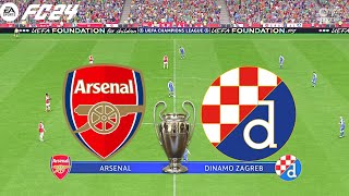 FC 24  Arsenal vs Dinamo Zagreb  UEFA Champions League  PS5™ Gameplay [upl. by Nairim]