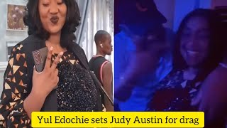 Yul Edochie sets up Judy Austin for drags as he takes her to Club makes her wear Ankara gown Ha [upl. by Gurolinick]