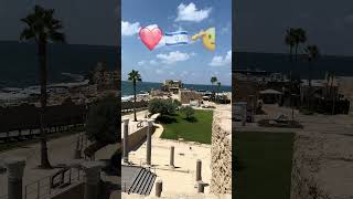 Beautiful Caesarea Israel 🇮🇱 hollyland jewishholiday jerusalem shortvideo [upl. by Thebazile383]