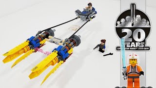 LEGO Star Wars Review 75258 Anakins Podracer – 20th Anniversary Edition 2019 Set [upl. by Tiff937]