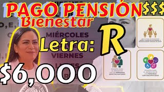 PAGO LETRA R📆 JULIO 2024 CALENDARIO PENSIÓN BIENESTAR ADULTOS MAYORES Y DISCAPACIDAD 💰🎉🤑 [upl. by Ahtelra]