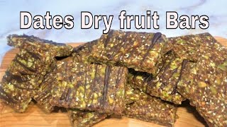 Dates Dry fruit Bars [upl. by Aizti]