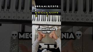 Megalovania 💀 Two Hands EASY Piano Walkthrough  piano megalovania learn tutorial undertale [upl. by Bardo682]