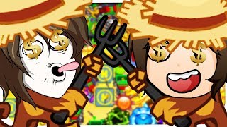 Zombey amp GermanLetsPlay die unsterblichen Affen ☆ Bloons Tower Defense 5 [upl. by Corwun]