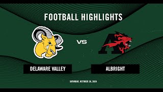 Football vs Albright  Highlights 10262024 [upl. by Aivekal138]