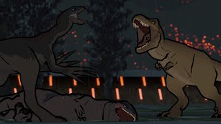 Rexy vs Therizinosaurus  Animation [upl. by Santa299]