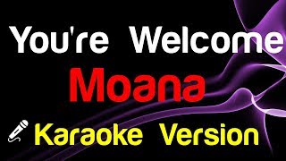 🎤 Youre Welcome Karaoke instrumental King Of Karaoke [upl. by Bruno]