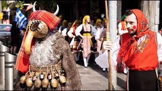 Dodekaimero and Apokries Carnival Season Processions in Oakleigh 2023 Pourpouris and Kortopoula [upl. by Asyal248]