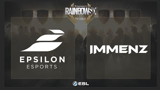 Epsilon vs ImmenZ  Rainbow Six Pro League on XBOX ONE  EU  Play Day 1 [upl. by Klimesh]