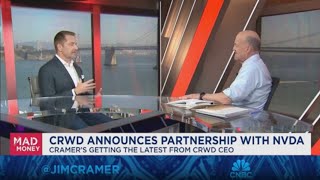 CrowdStrike CEO George Kurtz goes oneonone with Jim Cramer [upl. by Angie]