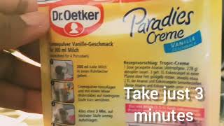 Easy to prepare Dr Oetker Paradise Cream with Vanilla [upl. by Luap917]