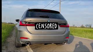 BMW 330e Touring 2021 292HP Revs Fly By’s 0100kmh [upl. by Ayhay]