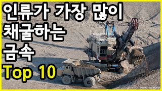 금방 없어지겠는데 인류가 매년 지구에서 가장 많이 채굴하는 금속 Top 10 [upl. by Glovsky]