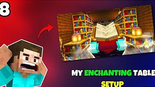 I MADE AN ENCHANTMENT TABLE MCPE EP 8 [upl. by Wendie]