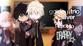 ☆ the golden trio  silver trio react to drarry   harry potter╏drarry pansmioneblairon13 [upl. by Dyoll]