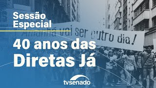 Plenário se reúne em Sessão Especial para homenagear os 40 anos do Diretas Já – 26424 [upl. by Nuahc391]