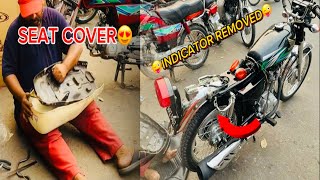 Vlog50 CG 125 2023 NEW SEAT COVER😍😁 TUBE FOR RANO OR THORI CHEEJIAN😜❤️ [upl. by Nitram]