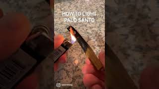 How to light Palo Santo for smudging and cleansing your space [upl. by Enyamrahc]