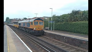 GBRf 66733 6G13 Eastleigh East Yard  Tinsley Green at Cosham 7th September 2024 [upl. by Spenser]